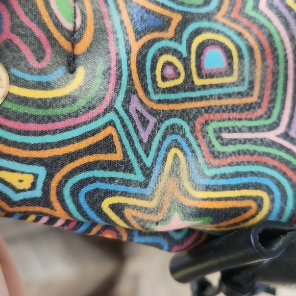 Dooney Bourke Purse vintage graffiti usa Faded and spots FLAWS y2k Vintage - Picture 14 of 17